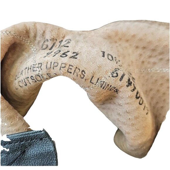 Biltrite Vtg Men’s Black Leather Cowboy Boots, 10EE,‎ Extra Wide Western Farm - Picture 7 of 7